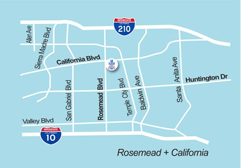 새소망장로교회 약도 — Rosemead + California